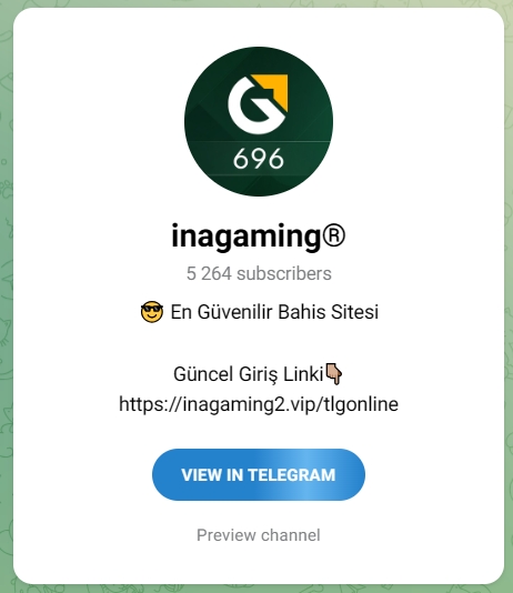 inagaming telegram kanalı